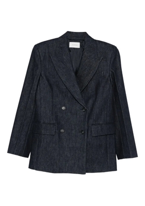 Sportmax double-breasted denim blazer - Blue