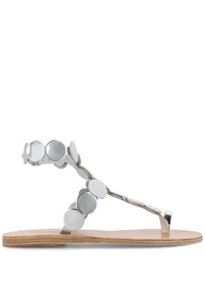Ancient Greek Sandals Asteras leather sandals - Silver