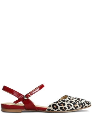 L Arianna leopard-print ballerina shoes - Neutrals