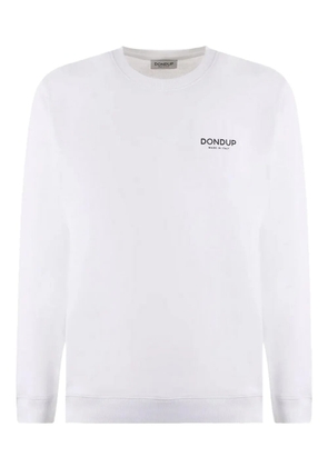DONDUP logo-embroidered crew-neck sweatshirt - White