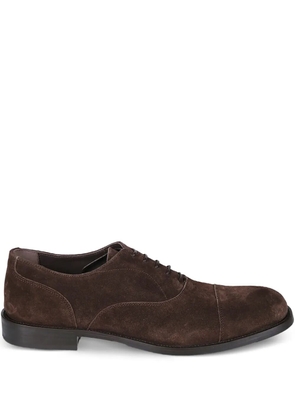 Baldinini cap-toe suede derby shoes - Brown