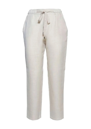 Barba drawstring-waist trousers - White