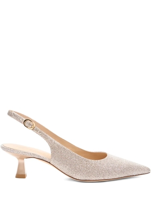 Stuart Weitzman 50mm Stuart Sculpt slingback pumps - Neutrals