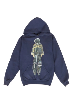DRx FARMAxY FOR LN-CC graphic-print hoodie - Blue