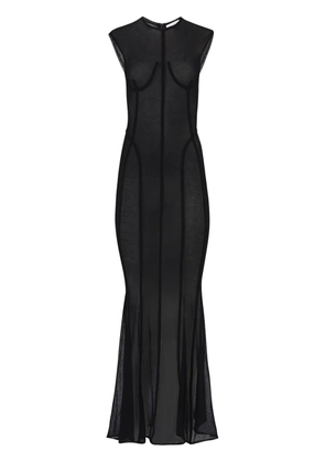 Nina Ricci sheer maxi dress - Black