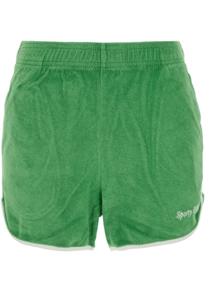 Sporty & Rich contrasting-trim shorts - Green
