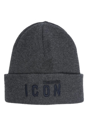 DSQUARED2 Icon beanie hat - Grey