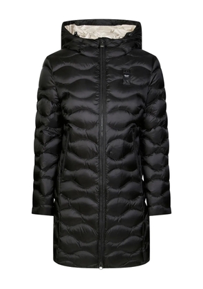 Blauer Lyne hooded quilted coat - Black