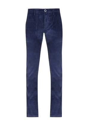 Jacob Cohën ribbed welt trousers - Blue