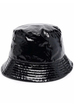 ISABEL MARANT logo-embroidery bucket hat - Black