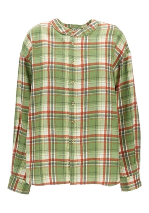 EPL check long-sleeve shirt - Green
