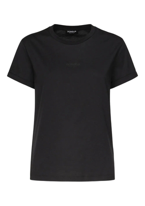 DONDUP logo-embroidered crew-neck T-shirt - Black