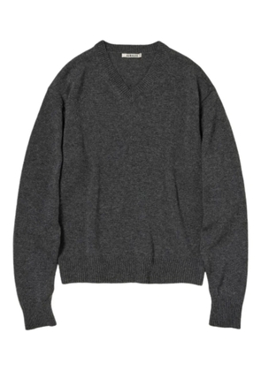 Auralee V-neck cashmere sweater - Grey