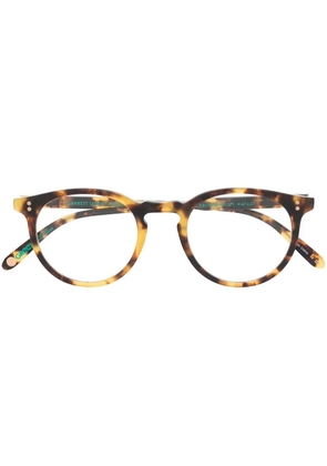 Garrett Leight Carlton round-frame glasses - Brown
