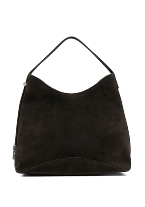 Osoi suede buckle-detail tote bag - Brown