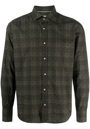 Tintoria Mattei geometric-print cotton shirt - Green