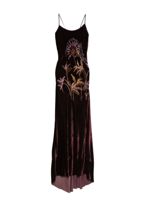 Forte Forte floral-detail maxi dress - Purple