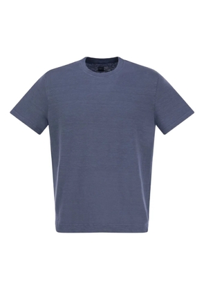 Fedeli short-sleeve round-neck T-shirt - Blue