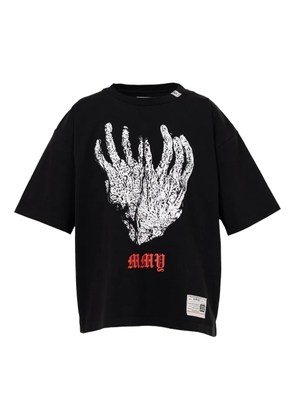 Maison MIHARA YASUHIRO xMASSES print crew neck T-shirt - Black