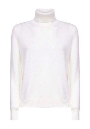 Blanca Vita ribbed turtleneck sweater - White