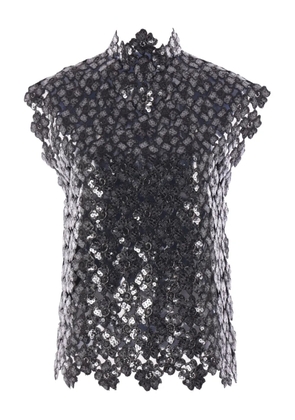 Comme des Garçons TAO floral appliqué top - Black