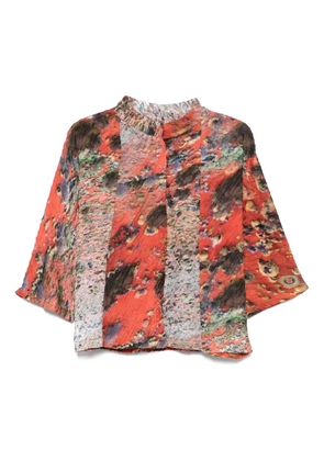 YAVI abstract-print shirt - Orange