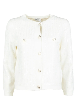 Marella sequin buttoned cardigan - White