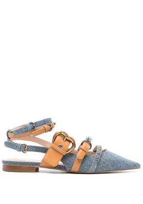 PINKO gem-embellished mules - Blue