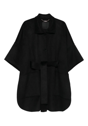 LIU JO belted buttoned-up cape - Black