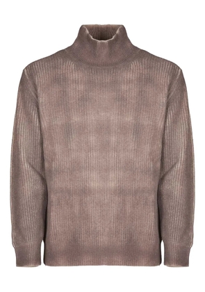 atomo factory ribbed roll-neck sweater - Brown