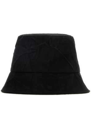 Wooyoungmi crinkled denim bucket hat - Black