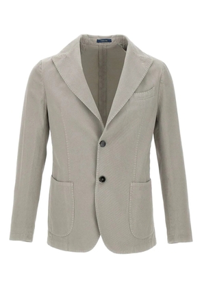 Marchesani Camaldoli ribbed peak-lapels blazer - Grey