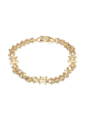 Celine Pre-Owned 1990s Triomphe chain bracelet - Gold