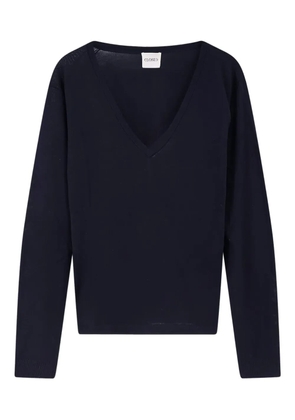 Closed V-neck sweater - Blue
