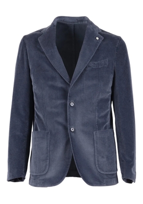 L.B.M. 1911 buttoned corduroy jacket - Blue