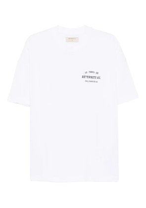 RETERNITY crew-neck cotton T-shirt - White