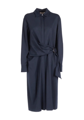 Antonelli buckle-detail shirt dress - Blue