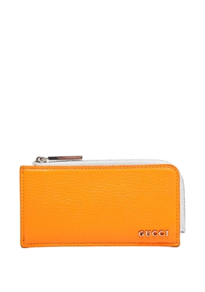 Gucci Pre-Owned 2015-2025 zip card holder - Orange