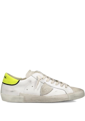 Philippe Model Paris Prsx leather patchwork low-top sneakers - White