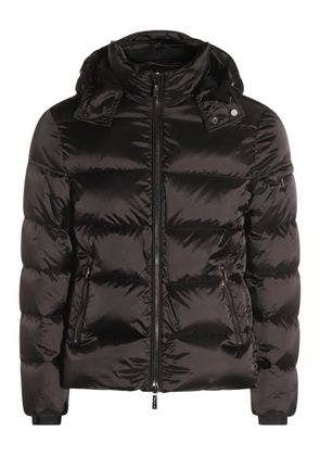 Moorer quilted hooded puffer jacket - Brown