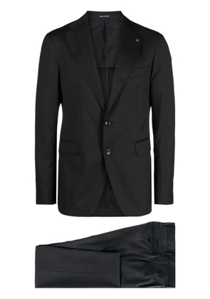 Tagliatore single-breasted virgin wool suit - Black