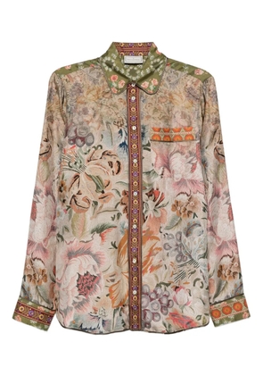 Pierre-Louis Mascia floral-print shirt - Green