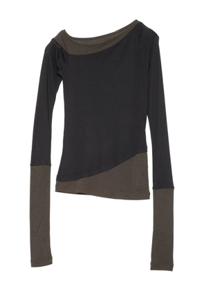 Muller Of Yoshiokubo asymmetric long-sleeve top - Black