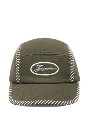 Jacquemus logo-embroidered baseball cap - Green