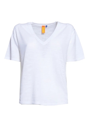 ENSEA V-neck short-sleeve T-shirt - White