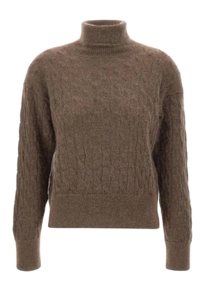 Filippo De Laurentiis braids turtleneck sweater - Brown