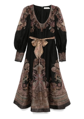 ZIMMERMANN Illustration Structured maxi dress - Black