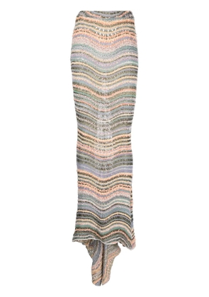 VITELLI swirl-print maxi skirt - Black