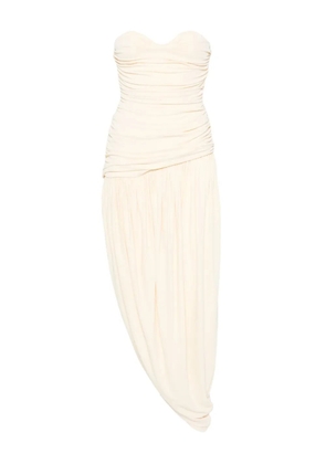 Magda Butrym draped open-leg dress - Neutrals