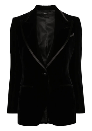 TOM FORD single-breasted velvet blazer - Black